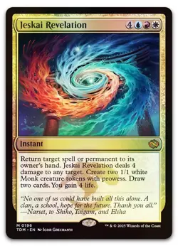 Jeskai Revelation #196 (Foil) (NM) Tarkir Dragonstorm TDM Magic MTG - Image 1