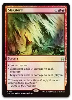 Slagstorm #207 (Foil) (NM) Foundations FDN Magic MTG - Image 1