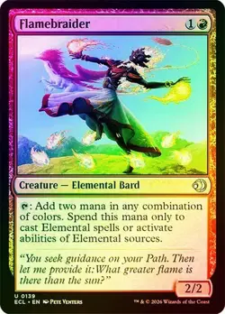 NM Foil Flamebraider, MTG, Lorwyn Eclipsed, Magic the Gathering, 139 - Image 1