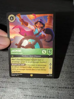 Carte Lorcana Disney TCG Jasmine 84/204 Legendaire Chapitre 6 Francais Exc - Image 3