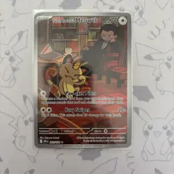 Team Rocket's Meowth 203/182 SV10: Destined Rivals - Pokemon Card - NM - Image 1