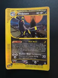 Pokemon Card-Umbreon-Acquapolis-ENG-41/147-HoloReverse-PL - Image 1