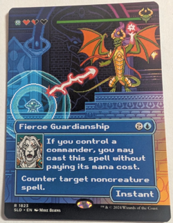 Fierce Guardianship Secret Lair Drop NonFoil Pixel Perfect Magic Commander - Image 1
