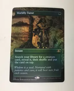 Worldly Tutor (Borderless) Dominaria Remastered Foil - Image 1