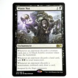 Waste Not 122 R Magic 2015 (M15) Magic the Gathering MTG NM - Image 1