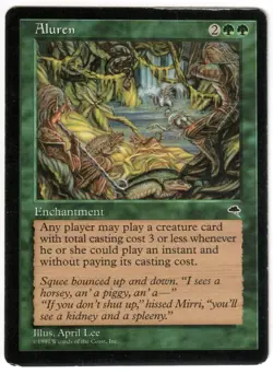 Magic the Gathering - Aluren - RARE - Tempest - Lightly Played - Image 3