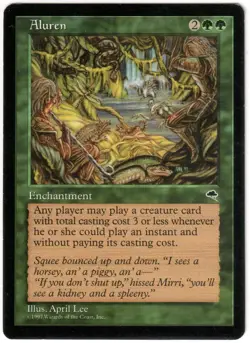 Magic the Gathering - Aluren - RARE - Tempest - Lightly Played - Image 5