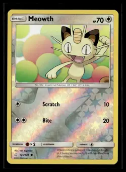2019 Sun & Moon - Team Up Meowth Basic/Common #125 - Image 1