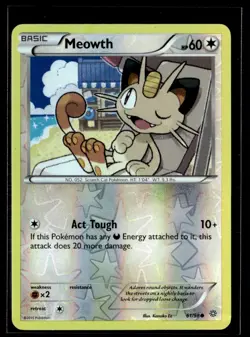 2015 XY - Ancient Origins - Reverse Holo Meowth Basic/Common #61 - Image 1