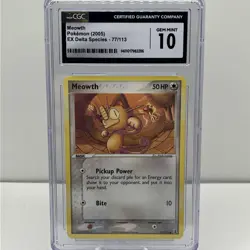 Pokemon Meowth #77 EX Delta Species CGC 10 - Image 1