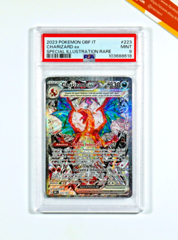 Pokemon PSA 9 Charizard Ex #223 OBF IT Special Illustration Rare 2023 Italiano - Image 1