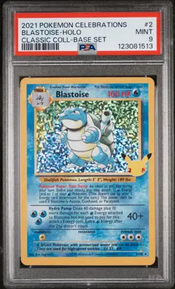 Turtok 2/102 Holo Rare Pokemon Celebrations 2021 CEL BS English PSA 9 - Image 1