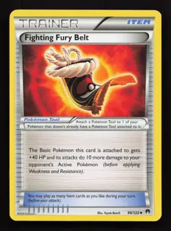 Pokemon -Fighting Fury Belt 99/122 - XY Breakpoint - Uncommon - Near Mint - Image 1