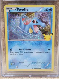 Totodile 18/25 (Holo) - 2021 Pokemon McDonald's Collection - CGC 9 Mint - Image 2