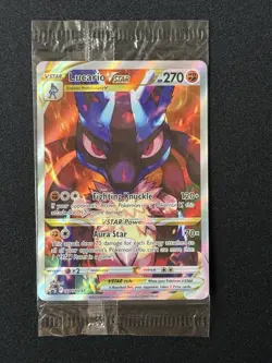 Pokemon TCG Lucario VSTAR SWSH291 Black Star Promo Full Art SEALED - Image 1