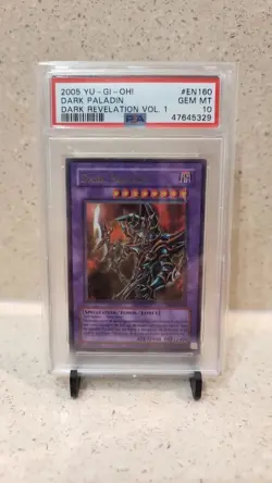 Yugioh Dark Paladin DR1-EN160 Ultra Rare PSA 10 Gem Mint - Image 1