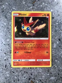 Pokemon TCG Cards Victini 10/145 Guardians Rising Holo Rare NM - Image 1