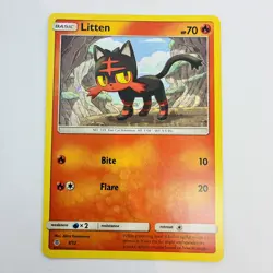 Pokemon Card TCG - Litten - McDonalds Promo 3/12 Holo Rare Near Mint 2016 - Image 1