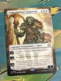 Ajani, Outland Chaperone (Borderless) Lorwyn Eclipsed Normal NM 284 - Image 1