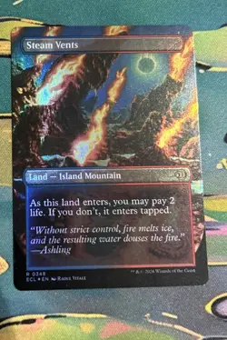 Steam Vents - R0348 Foil (Borderless) - Lorwyn Eclipsed - MTG - NM - Image 2