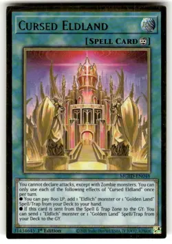 Yugioh Cursed Eldland MGED-EN048 Maximum Gold: El Dorado 1st Edition - Image 1
