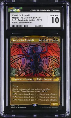 VAEVICTIS ASMADI Secret Lair Textured Foil CGC 10 MTG [Nostalgium] - Image 1
