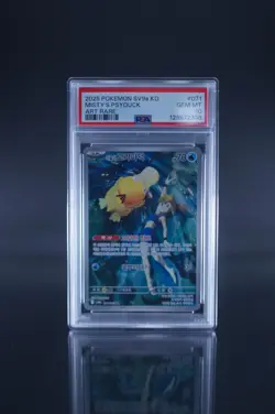 2025 POKEMON KOREAN SV9A-HEAT WAVE ARENA ART RARE #071 MISTY'S PSYDUCK PSA 10 - Image 1