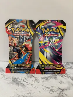 Pokemon TCG Mega Evolution AND Phantasmal Flames 4 NEW Sleeved Booster Packs - Image 2