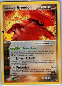 Team Magma's Groudon 9/95 Celebrations: Classic Collection - Pokemon Card - NM - Image 1