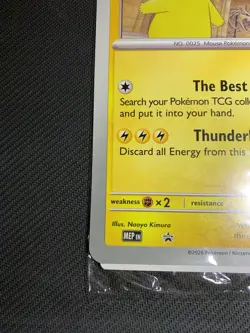 Pikachu At The Museum Jumbo Pokemon Promo Card -Natural History Museum - In Hand - Image 3
