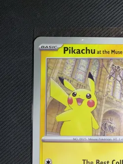 Pikachu At The Museum Jumbo Pokemon Promo Card -Natural History Museum - In Hand - Image 4