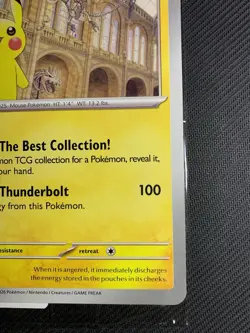 Pikachu At The Museum Jumbo Pokemon Promo Card -Natural History Museum - In Hand - Image 5