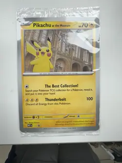 Brand New Sealed - Pokemon TCG Pikachu At The Museum Promo Card - Image 1