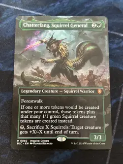 Chatterfang, Squirrel General (Borderless) Commander: Bloomburrow Regular NM-M - Image 1