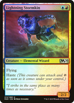 1x NM Foil Lightning Stormkin - Core Set 2020 (M20) - Image 1