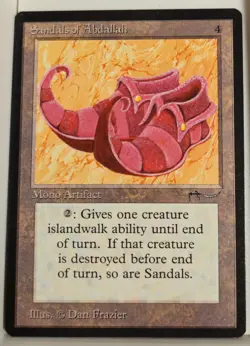 Sandals of Abdallah (NM) Arabian Nights Magic MTG - Image 1