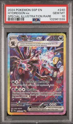 PSA 10 Hydreigon ex SIR 240/191 Pokemon Surging Sparks - Image 1