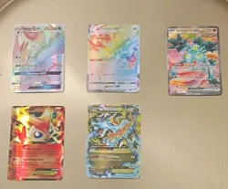 Pokemon Noivern GX, Eternatos VMAX, Sandy Shocks EX, Victini EX, M Charizard EX. - Image 1