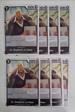 8 LOT One Piece Carrying On His Will ST. SHEPHARD JU PETER OP13-084 R Rare Foil - Image 1