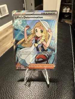 Pokemon Lillie's Determination 169/132 Secret Rare Mega Evolution Card - Image 1