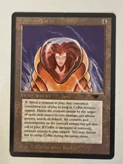 Magic the Gathering MTG Antiquities Tawnos's Coffin LP+ (Beta Bob) - Image 1