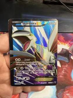 Pokemon Skarmory EX Ultra Rare Full Art XY Base Set 145/146 Extremely Off Center - Image 1