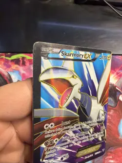 Pokemon Skarmory EX Ultra Rare Full Art XY Base Set 145/146 Extremely Off Center - Image 3