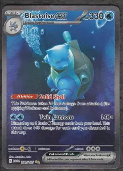 Blastoise ex 200/165 Special Illustration Rare 151 Pokemon Near Mint - Image 1