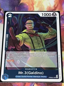 Mr. 3 (Galdino) PRB02-009 Rare Foil | PRB02 - The Best Vol 2 | One Piece TCG - Image 1