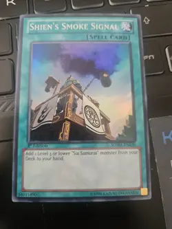 Shien's Smoke Signal SDWA-EN030 Super Rare Yu-Gi-Oh Card 1st Edition New - Image 1