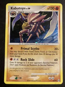 Pokemon Kabutops 4/99 Holo Rare Platinum Arceus Card NM - Image 1