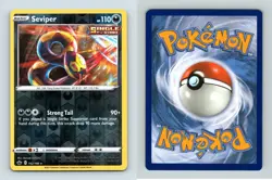 Seviper #102/198 - SWSH Chilling Reign Reverse Holo Rare Pokemon TCG Card - Image 1