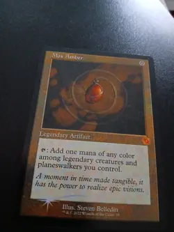 Magic The Gathering MTG Foil Mox Amber (Retro Frame) NM/MINT - Image 1