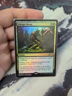 Abrupt Decay - FOIL - MTG World Magic Cup Qualifiers - RareCo - Image 1